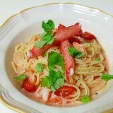 エビとトマトの冷製カッペリーニ